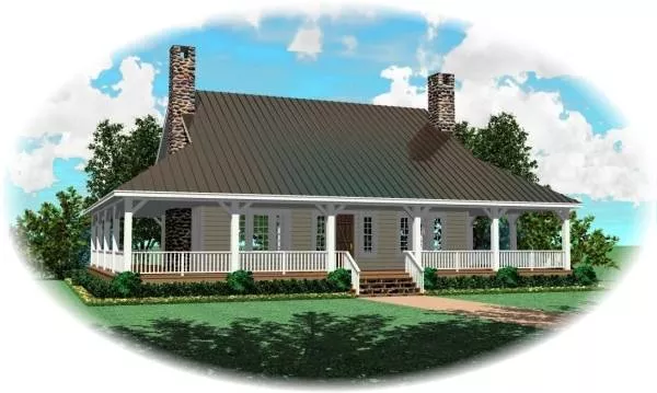 image of country house plan 8085